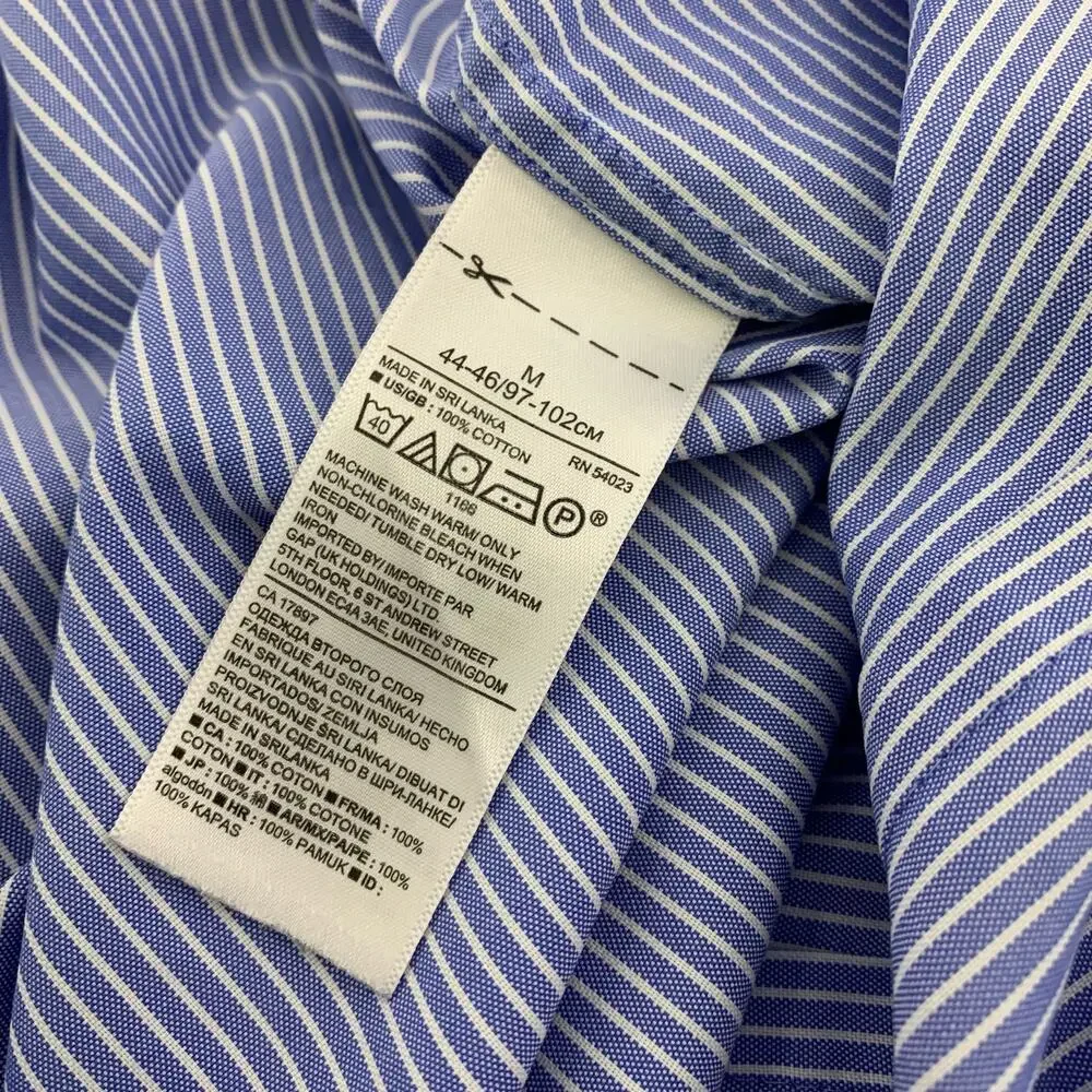 Banana Republic 1205 Surima Cotton Button Down Shirt Size M